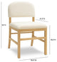 Calla Performance Velvet Dining Chair, Cream