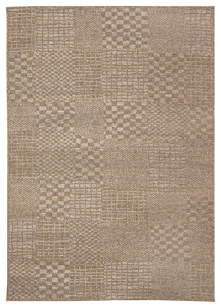 Orly Patchwork Indoor/Outdoor Rug Natural 1'11"x7'6"