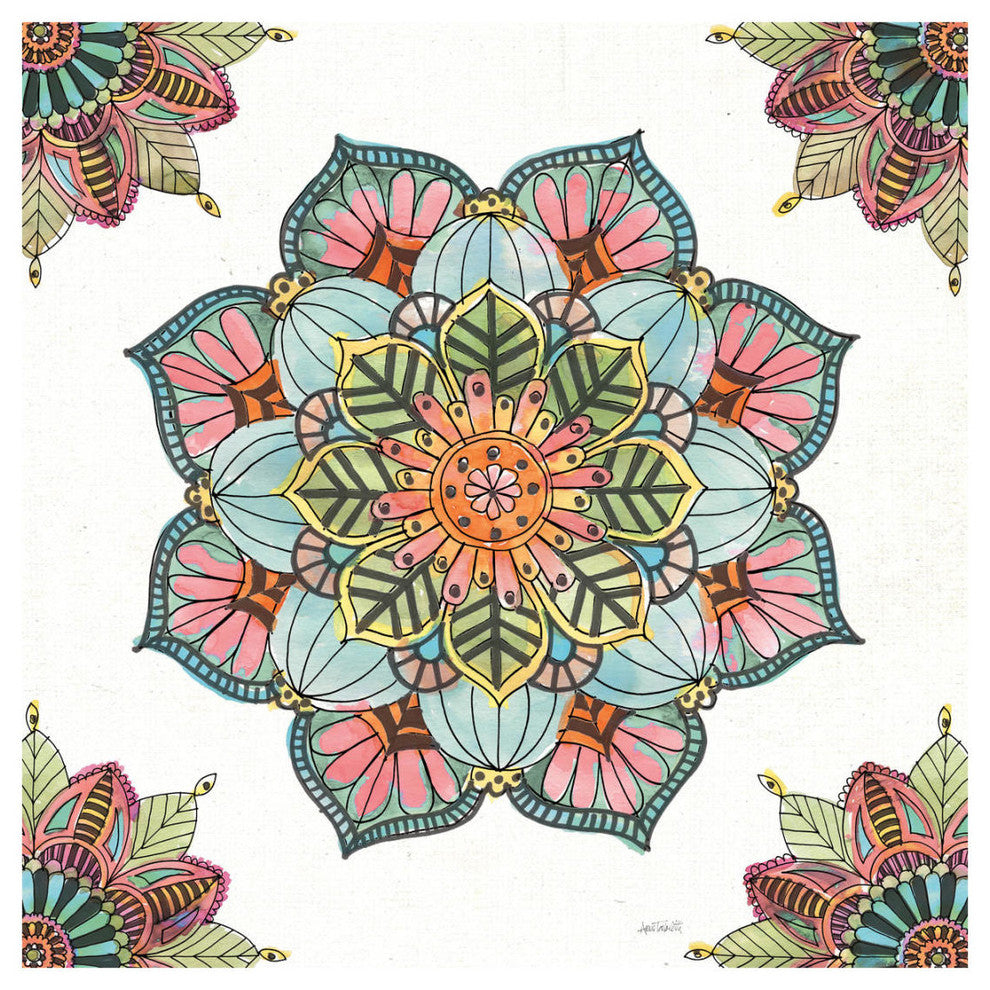 "Mandala Morning V" Digital Paper Print by Anne Tavoletti, 20"x20"
