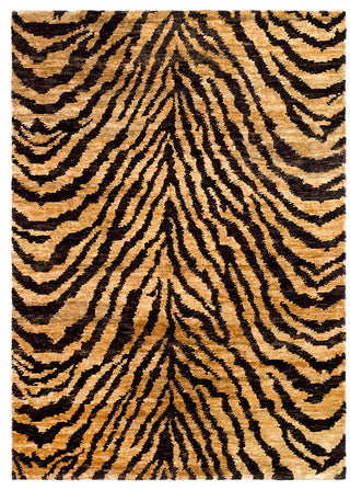 Safavieh Bohemian Boh224A Animal Print Rug, Natural/Black, 9'0"x12'0"