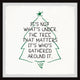 "Under the Christmas Tree" Framed Painting Print, 18x18