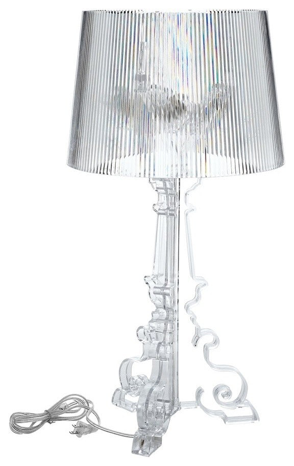 Clear French Grand Table Lamp