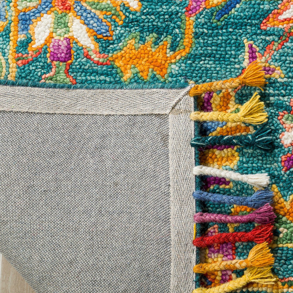 Safavieh Aspen Apn113K Bohemian Rug, Turquoise/Purple, 2'0"x3'0"