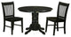 3 Pctable Set -Table And 2 Dining Chairs