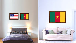 Cameroon Country Flag Canvas Print, 15"x21"