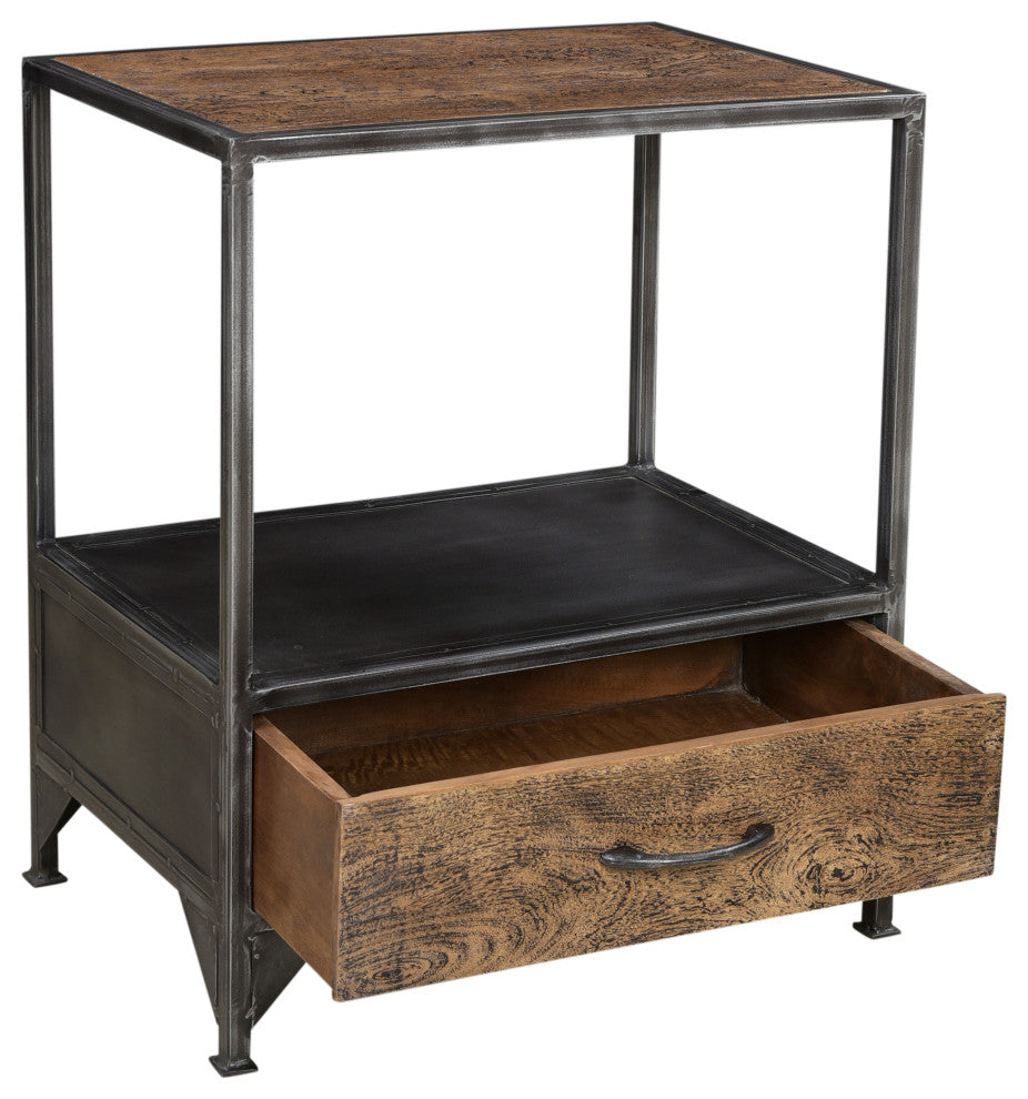 Allen 1-Drawer Wood Nightstand