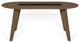 Modern Walnut Dining Table, Walnut and Black Marble