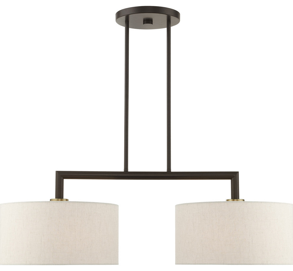 English Bronze Timeless, Transitional, Linear Chandelier