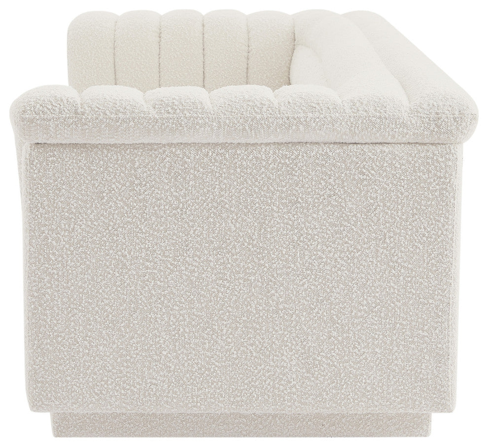 Cascade Upholstered Set, Cream, Boucle Fabric, Sofa