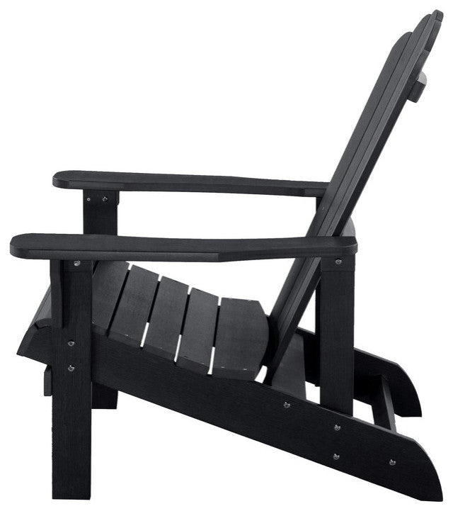 Orlando Plastic Wood Adirondack Chair, Black
