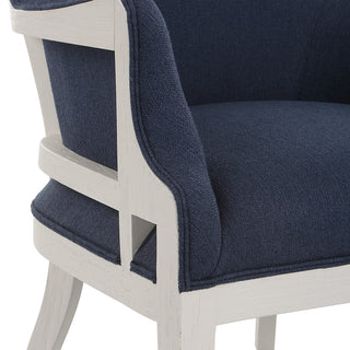 Uttermost 23753 Gordonston Blue Fabric Accent Chair