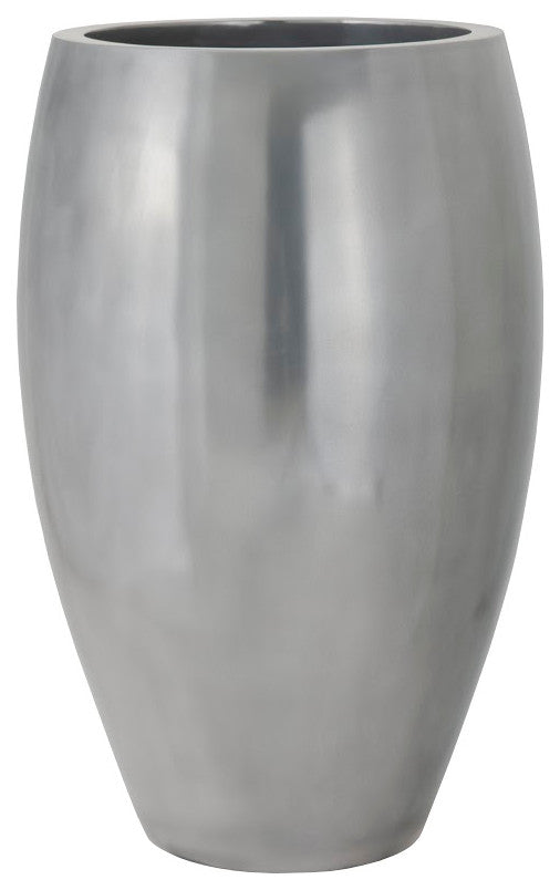 Classic Planter, Polished Aluminum, Large