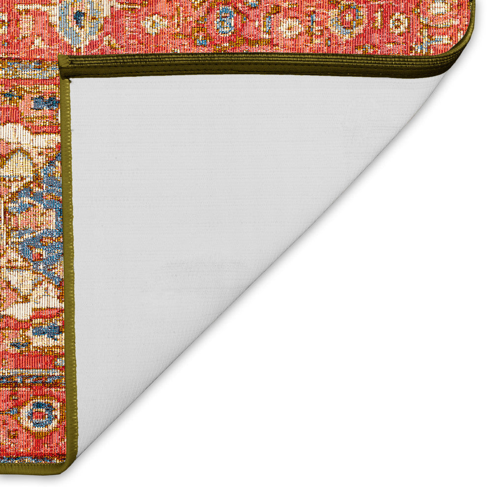 Esencia Heriz Indoor/Outdoor Mat Red/multi 2'5"x3'11"