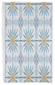 30x60" Chaney, Geometric Print Beach Towel, Light Blue