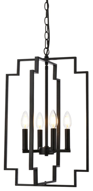 Robin 4-Light Pendant, Black