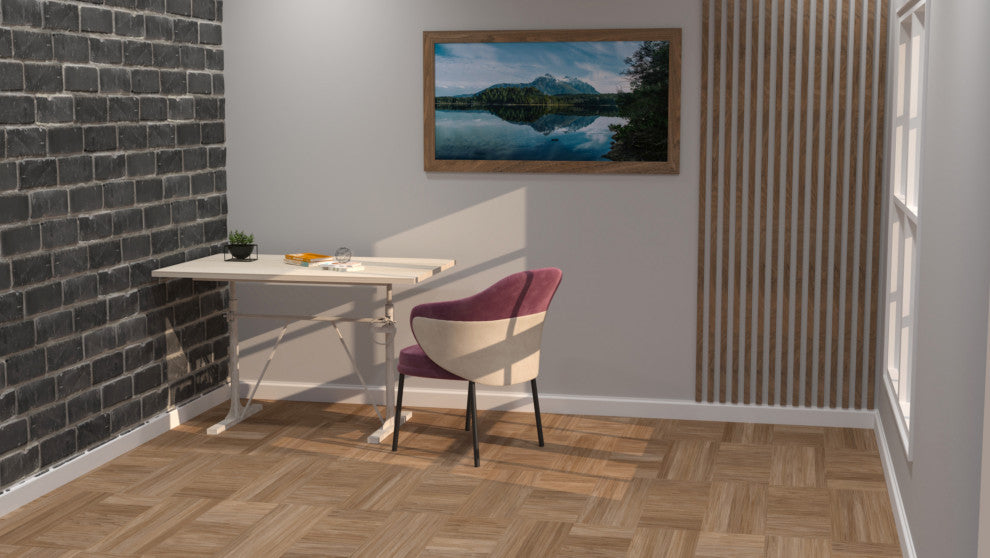 Brio Sit or Stand Adjustable Desk, Whitewash