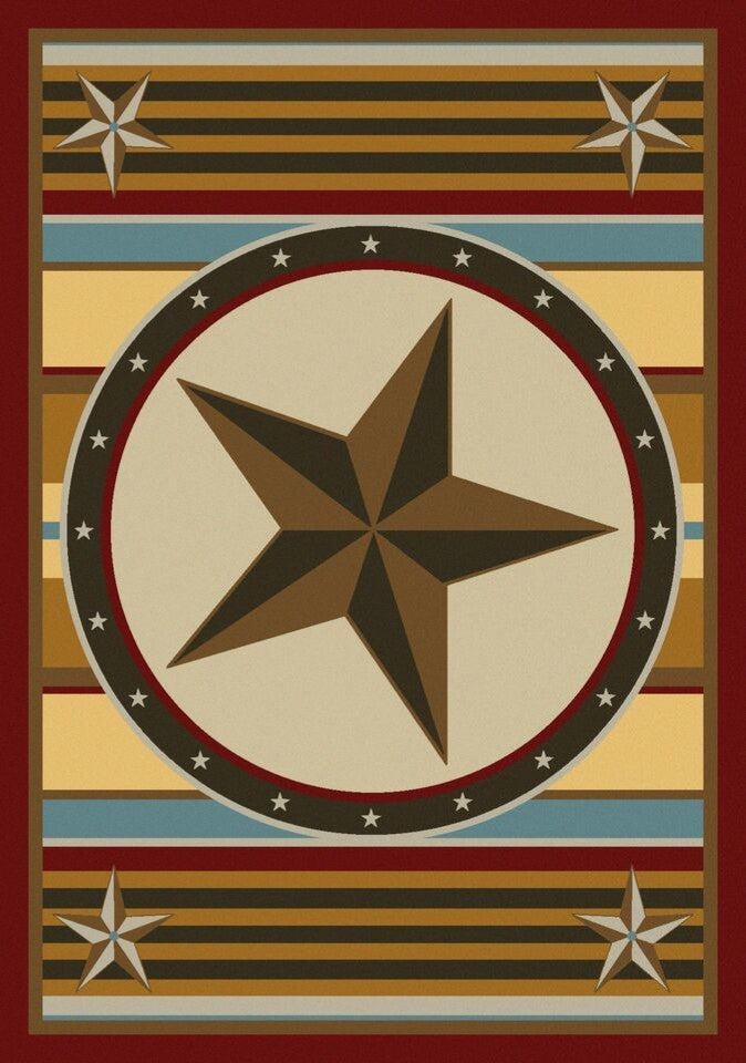 Hacienda Star Rug, Yellow, 3'x4', Scatter