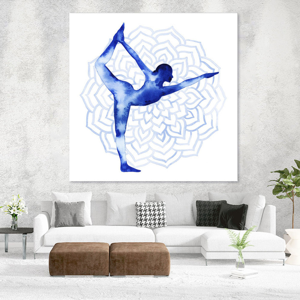 "Yoga Flow I" Fine Art Giant Canvas Print, 54"x54"