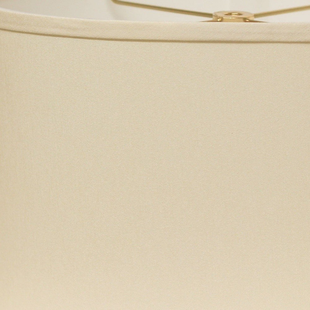18" Ivory Throwback Oval No Slub Lampshade