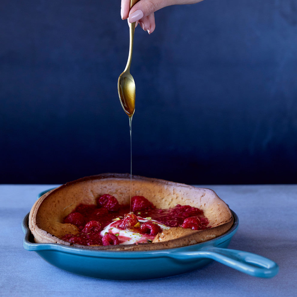 Le Creuset Signature Frying Pan With Metal Handle, 23 cm, Marine