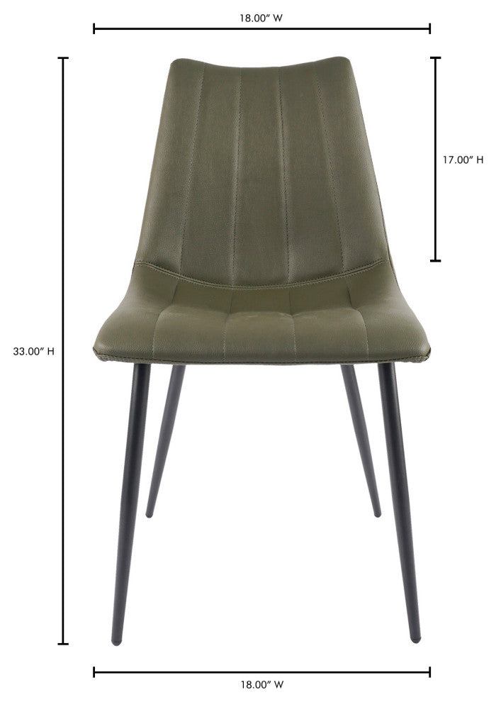 Alibi Dining Chair Dark Green