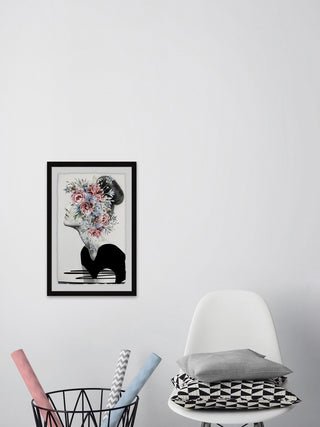 "Flower Crown" Framed Painting Print, 16"x24"