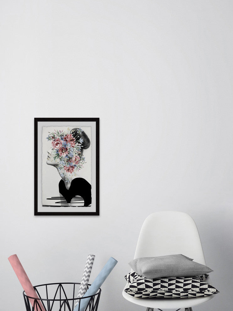 "Flower Crown" Framed Painting Print, 16"x24"