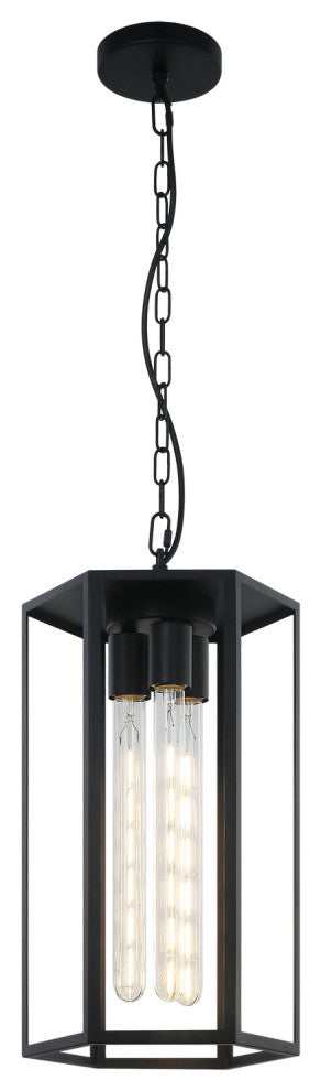 Matteo Lighting C64503MB Pendant, Matte Black Finish