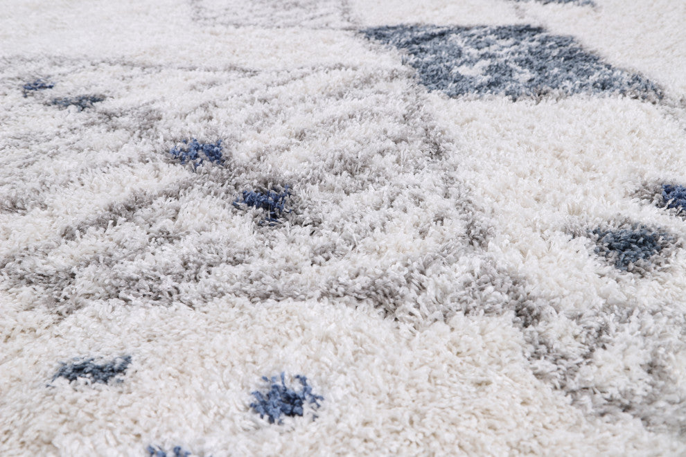 Noori Rug Shag Nolan Ivory/Blue Rug