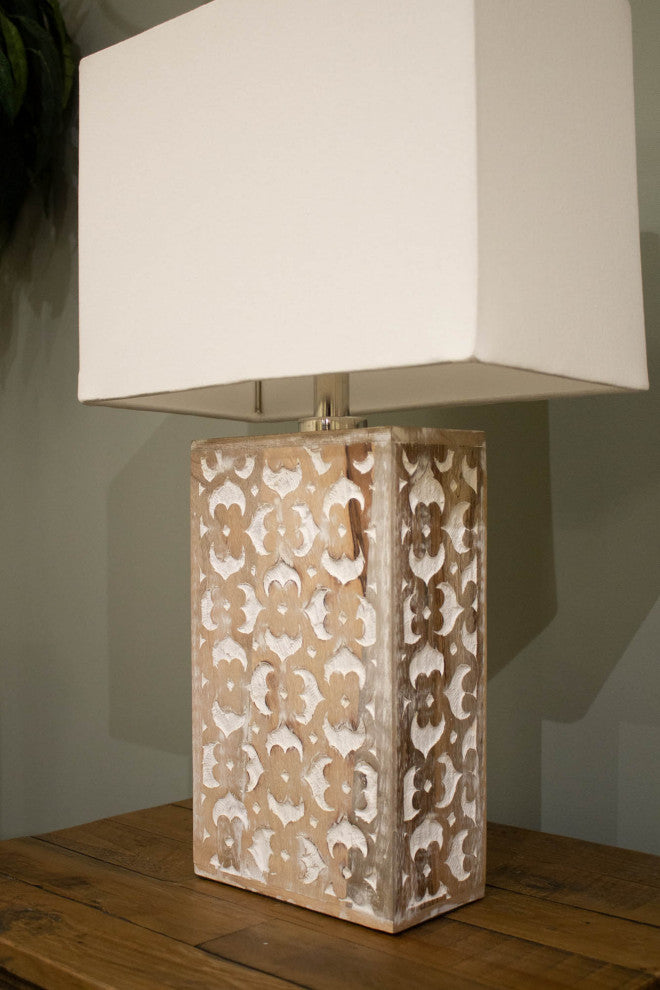Skye Blossom Lamp, Off White