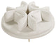 Circlet Velvet Upholstered Roundabout Sofa, Cream