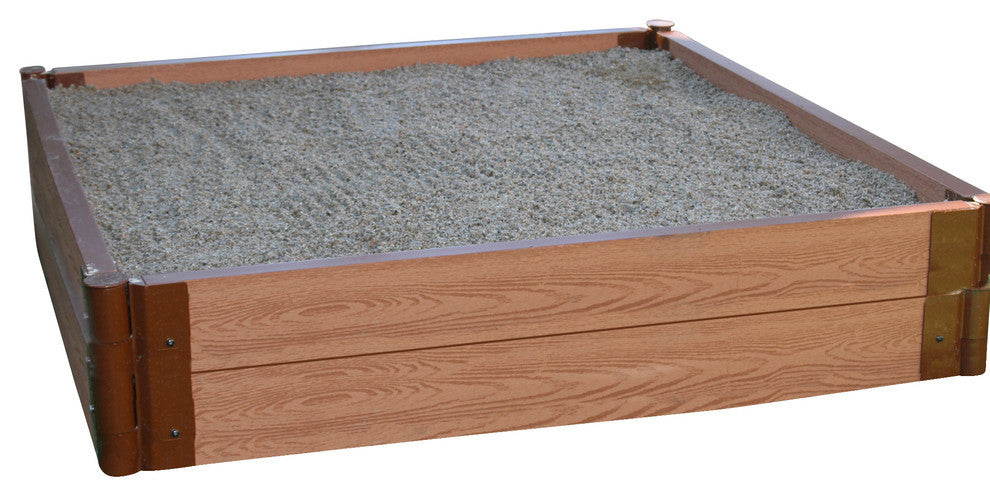 One Inch Series 4ft.x4ft.x11" Composite Square Sandbox Kit