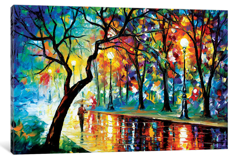 "Dark Night II Gallery" by Leonid Afremov, 18x12x1.5"