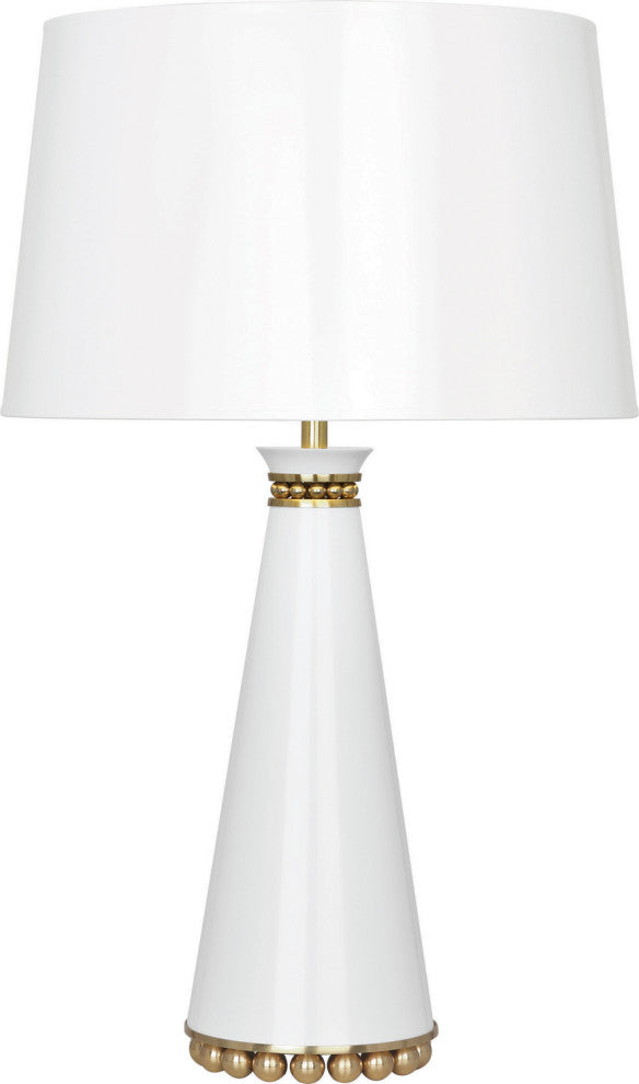 Robert Abbey RA-LY44 1-Light Table Lamp, Pearl