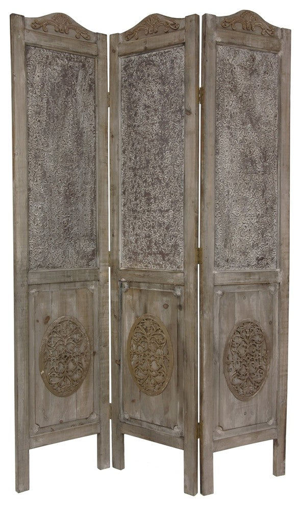 6' Tall Closed Mesh Design Room Divider