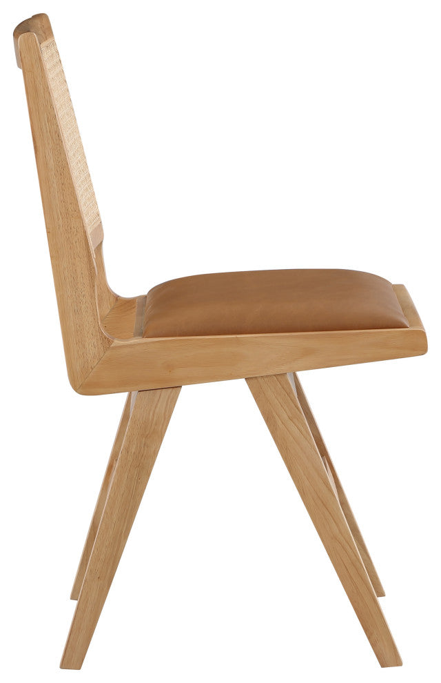 Abby Chair, Cognac, Natural Finish, Side Chair