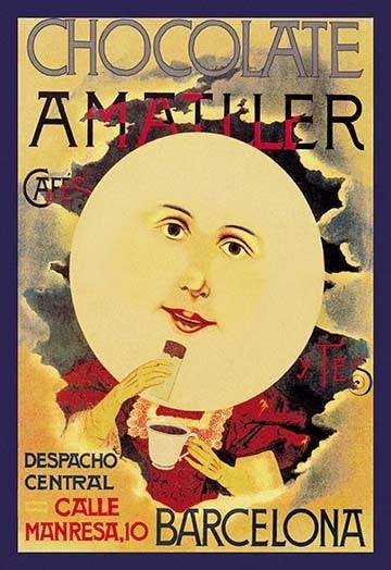 "Chocolate Amatlle" Artwork, 20"x30", Canvas Poster