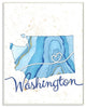 Stupell Industries Washington Agate Blue US State Design, 10 x 15