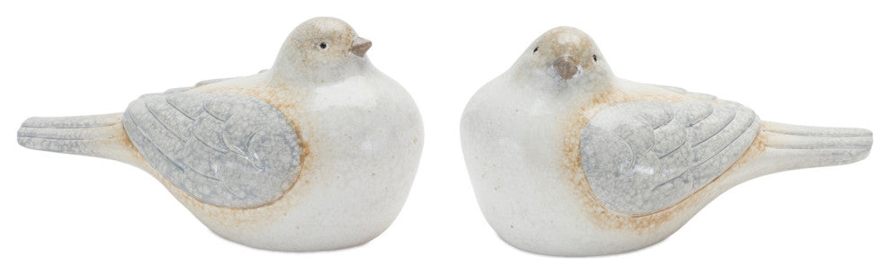 Cottage Bird Figurine, 2-Piece Set