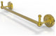 Prestige Regal 24" Towel Bar with Integrated Hooks, Polished Brass