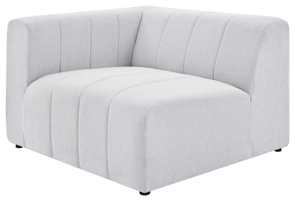 Bartlett Upholstered Fabric 8-Piece Sectional Sofa, Ivory