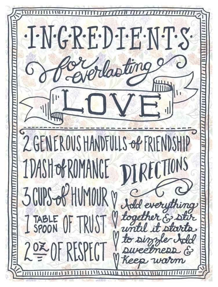 "Ingredients For Life Ditzy Floral III" Paper Print by Mary Urban, 26"x34"