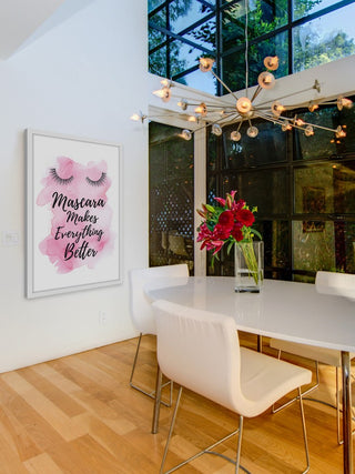 Marmont Hill, "Mascara Makes Pink" by Amanda Greenwood Framed Painting, 30x45