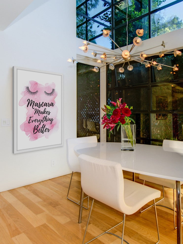 Marmont Hill, "Mascara Makes Pink" by Amanda Greenwood Framed Painting, 30x45