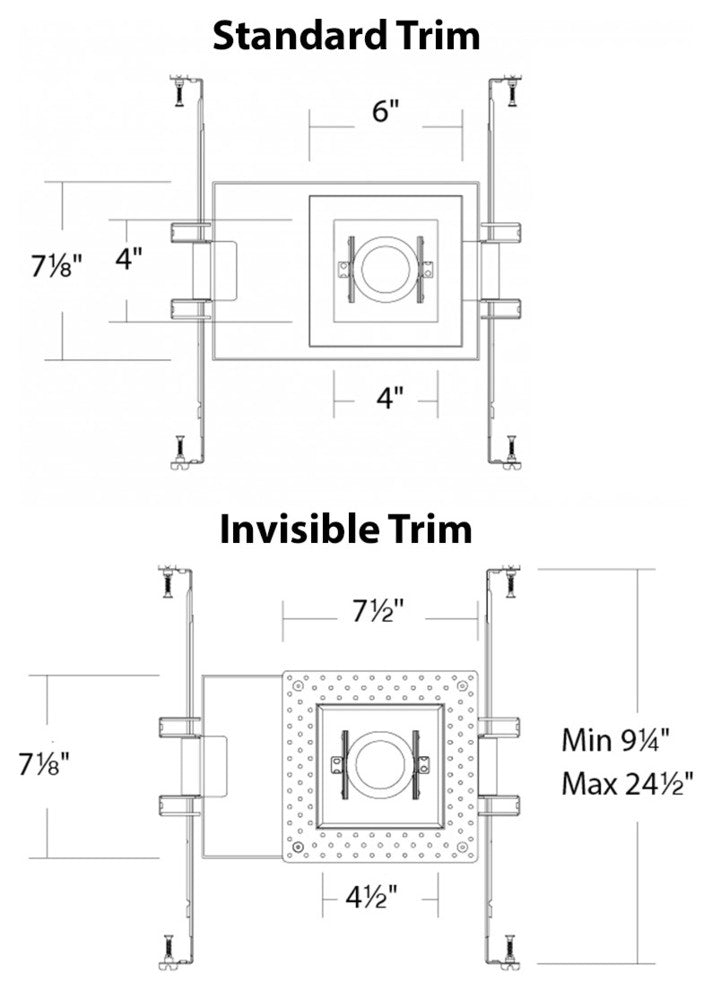 Silo LED Multiple Single-Light non-IC Airtight Housing, and 3500K, White Black