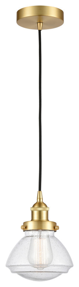 Innovations 616-1PH-SG-G324-LED 1-Light Mini Pendant, Satin Gold