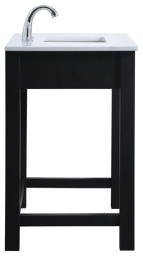 36" ADA Compliant Bathroom Vanity, Black