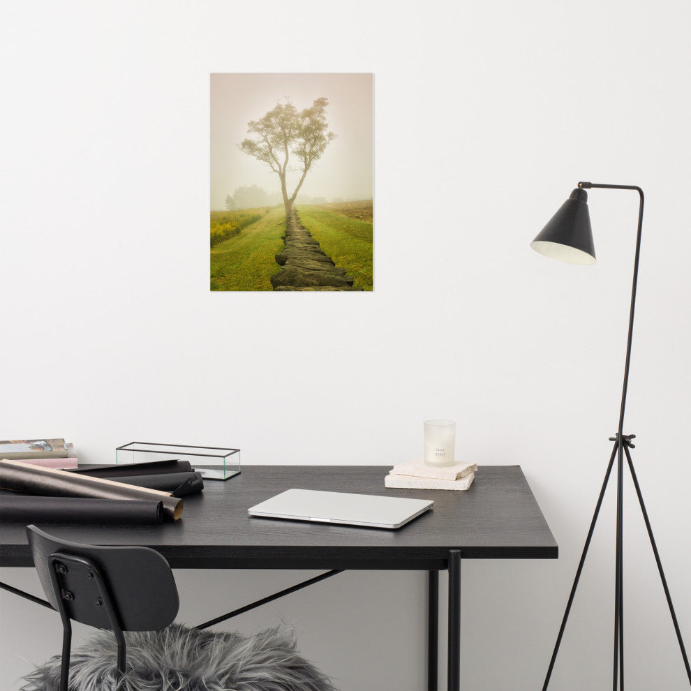 Wall Art Print Landscape Photograph Calming Morning Rural Unframed, 18" X 24"