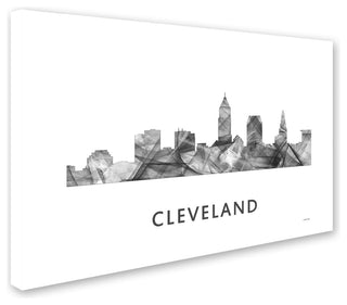 'Cleveland Ohio Skyline' Canvas Art, 24x16