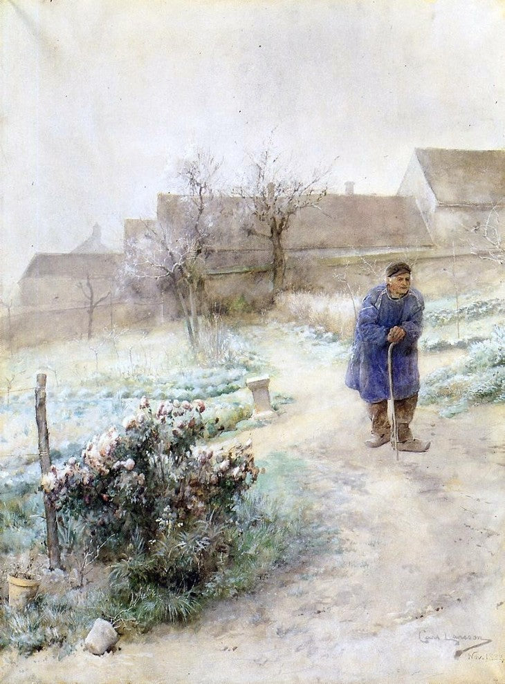 Carl Larsson November, Gallery Wrapped Canvas Print, 21"x28"